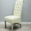 Sofia Cream PU Chair Set of 2