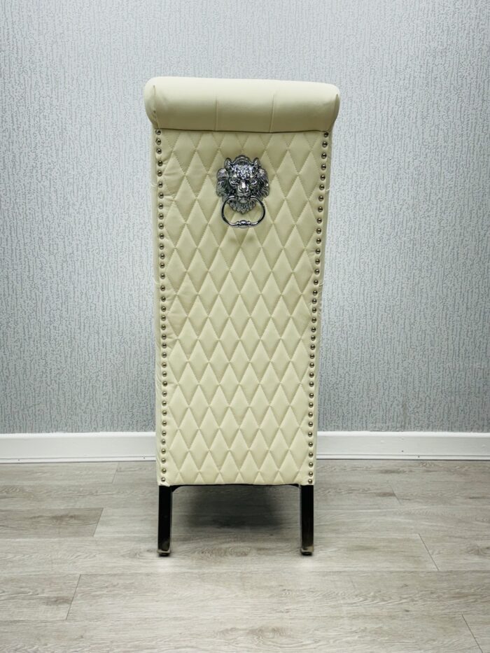Sofia Cream PU Chair Set of 2