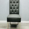 Sofia Grey PU Chair Set of 2