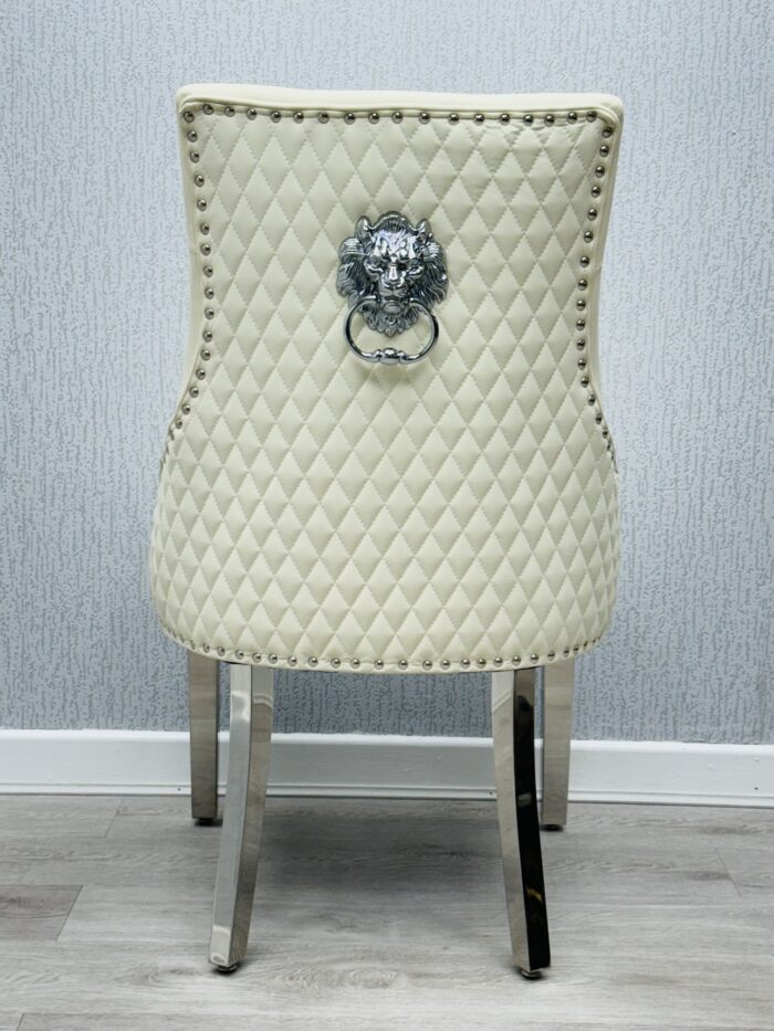 Majestic Cream PU Chair Set of 2