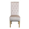 Sofia Cream & Gold Square Knocker Dining Chair Set of 2