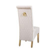 Sofia Cream & Gold Square Knocker Dining Chair Set of 2