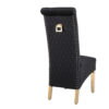 Sofia Black & Gold Square Knocker Dining Chair Set of 2