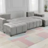 Shanghai Luxury Grey U Shape Corner Sofabed