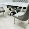 California Grey Marble180cm Dining Table