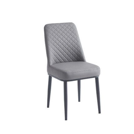 Oxford Grey PU Dining Chair Set of 4
