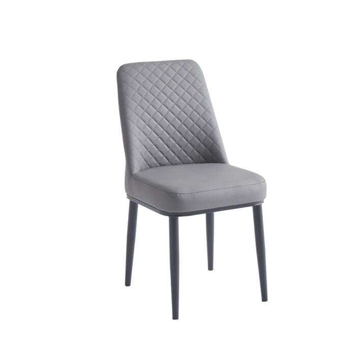 Oxford Grey PU Dining Chair Set of 4