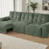 Dallas Electric Sofabed Green 3 Seater