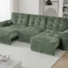 Dallas Electric Sofabed Green 3 Seater