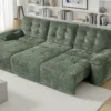 Dallas Electric Sofabed Green 3 Seater