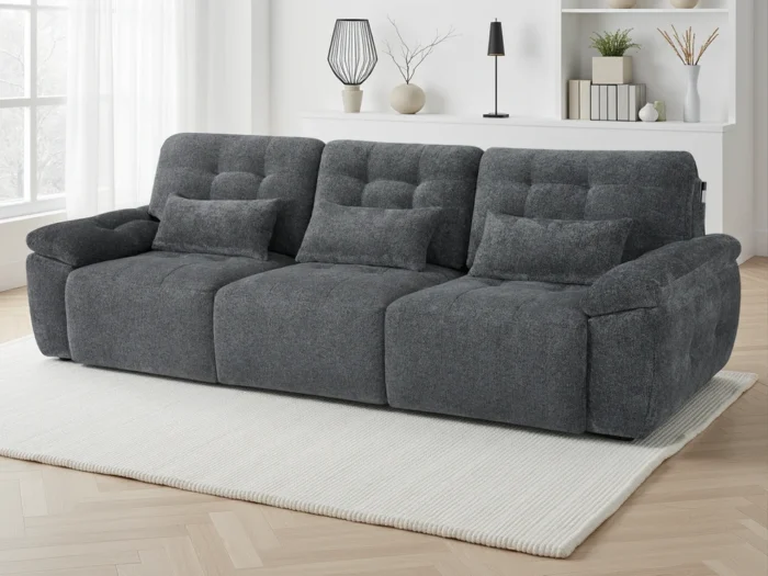 Dallas Electric Sofabed Grey 3 Seater