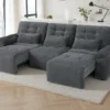 Dallas Electric Sofabed Grey 3 Seater