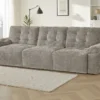 Dallas Electric Sofabed Mushroom 3 Seater