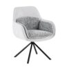 Florence 360 Grey Swivel Chair Set of 2