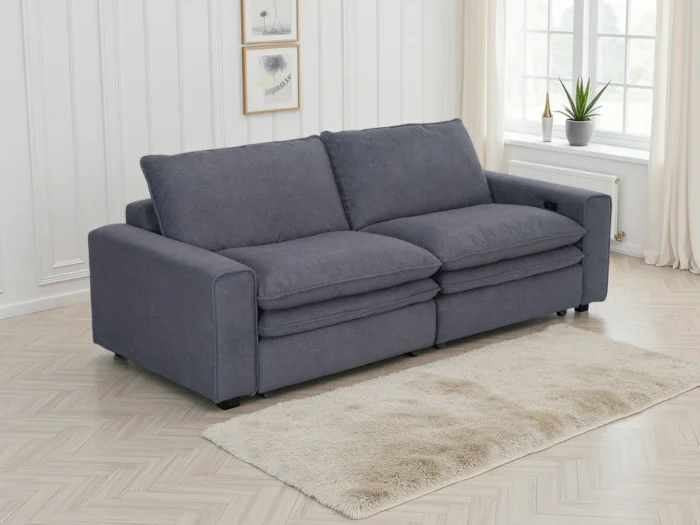 FlorenceCloudElectricSofaGrey2 Florence Cloud Grey Electric Sofa