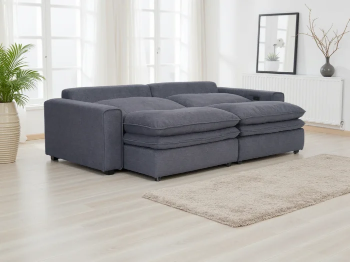 FlorenceCloudElectricSofaGrey3 Florence Cloud Grey Electric Sofa
