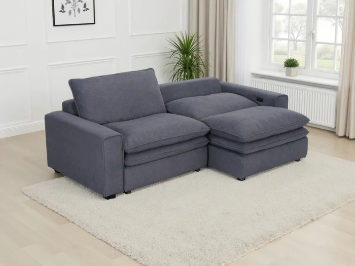 FlorenceCloudElectricSofaGrey3_1 Florence Cloud Grey Electric Sofa
