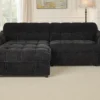 Florida Sofabed Black Universal Corner