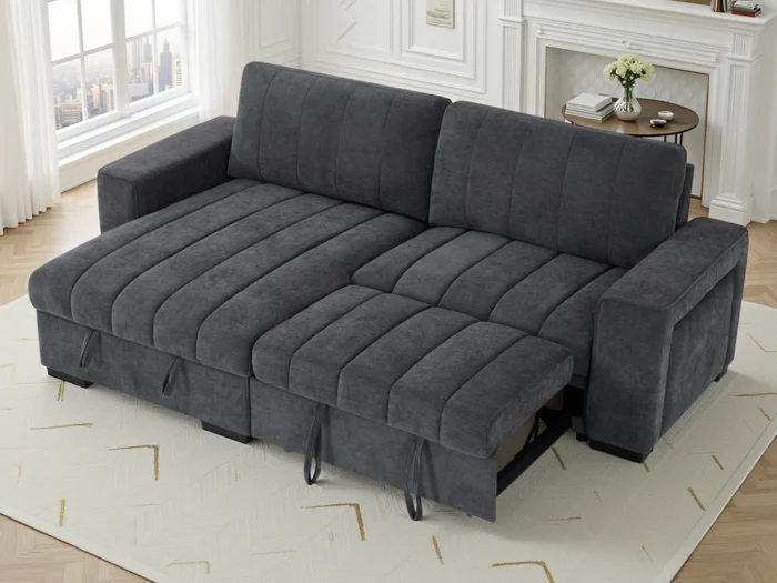 Franklin Sofabed Grey Universal Corner