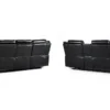 Galaxy Tech Electric Recliner Sofa Black 3+2 Set
