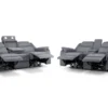 Galaxy Tech Electric Recliner Sofa Grey Fabric 3+2 Set
