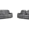 Galaxy Tech Electric Recliner Sofa Grey 3+2 Set