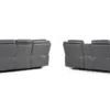 Galaxy Tech Electric Recliner Sofa Grey 3+2 Set