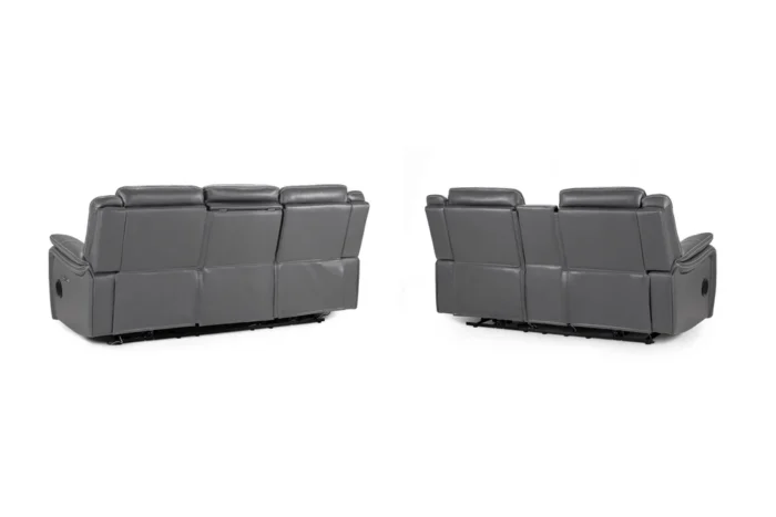 Galaxy Tech Electric Recliner Sofa Grey 3+2 Set