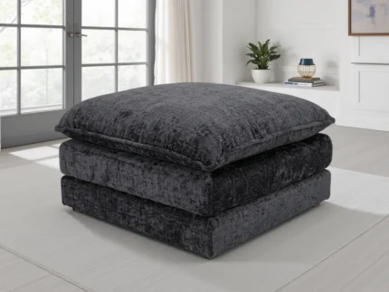 Solaya Sofa Black Footstool