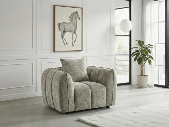 Venice Sofa Mocha Armchair 16 in stock