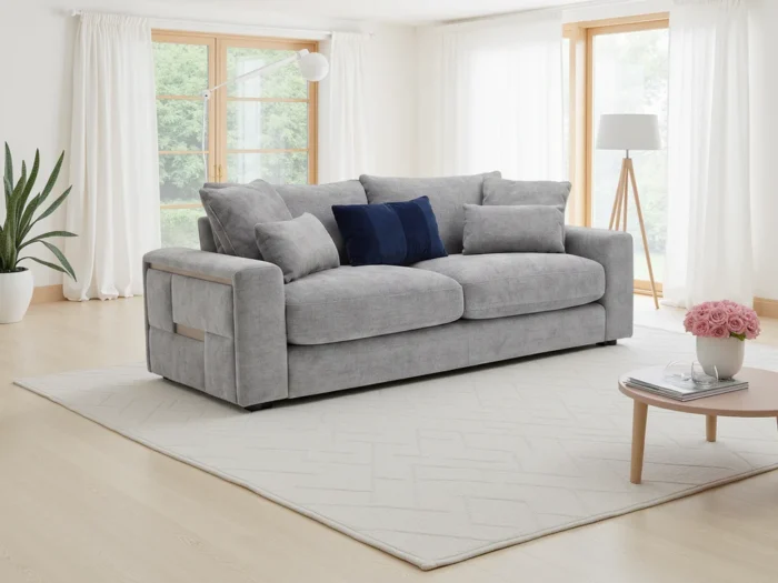 Jupiter Sofa Grey 3 Seater