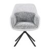 Florence 360 Grey Swivel Chair Set of 2
