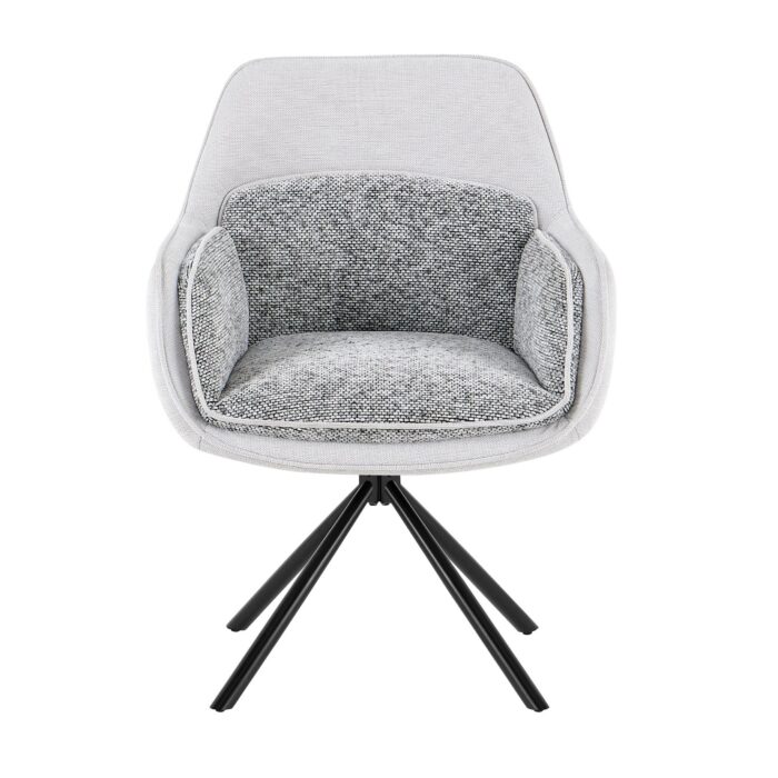 Florence 360 Grey Swivel Chair Set of 2