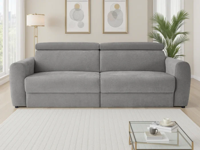 Dakota Electric Sofabed Grey 3 Seater