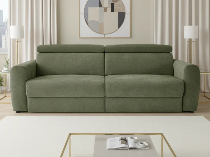 Dakota Electric Sofabed Green 3 Seater