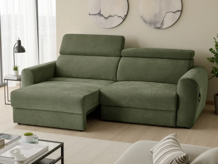 Dakota Electric Sofabed Green 3 Seater