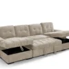Palermo Sofabed Beige U Shape Corner
