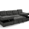 Palermo Sofabed Grey U Shape Corner
