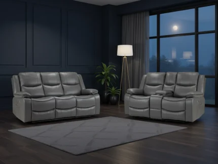 Harald Electric Recliner Sofa Grey 3+2 Seater