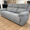 Owen Electric Recliner Sofa Grey 3 Seater