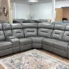 Novie Recliner Sofa Grey Large Corner