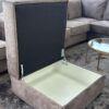 Serena Sofa Brown Footstool