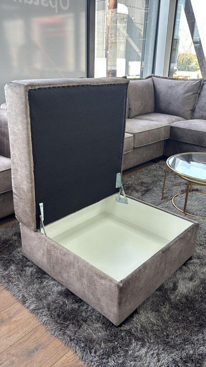 Serena Sofa Brown Footstool