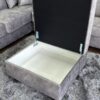Serena Sofa Grey Footstool