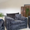 Solaya Sofa Black Armchair