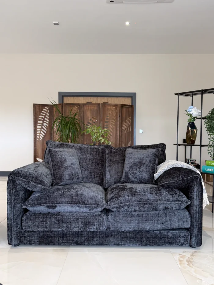 Solaya Sofa Black 2 Seater