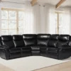 Myra Recliner Sofa Black Large Corner
