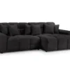 Jacob Sofa Black Right Hand Facing Corner