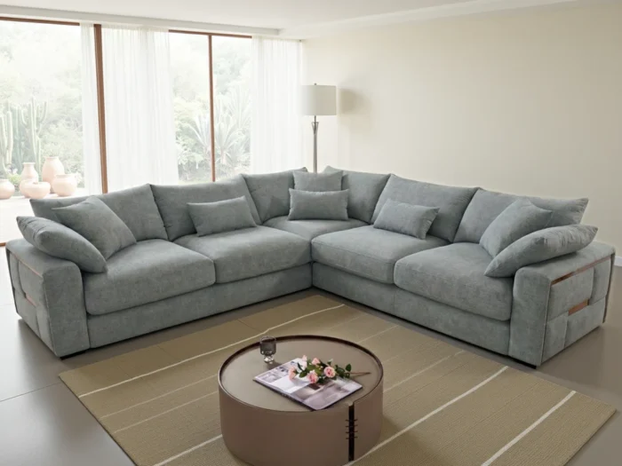 Jupiter Sofa Grey Large Corner