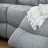 Linden Electric Recliner Sofa Grey 3 Seater